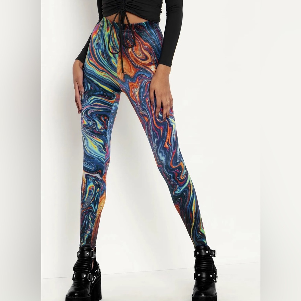 BNWT XS I Bleed Gasoline Leggings